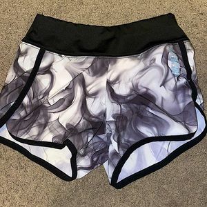 Black and White swirled shorts (girls)